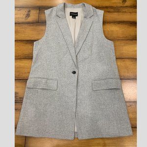 Club Monaco - Grey Oversized Vest / Sleeveless Jacket (Size L)
